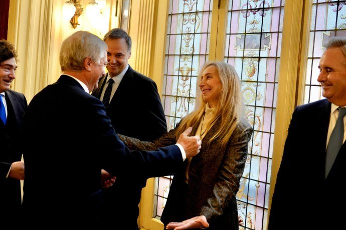 Karina Milei junto a José Antonio Kast. Karina Milei junto a José Antonio Kast. 