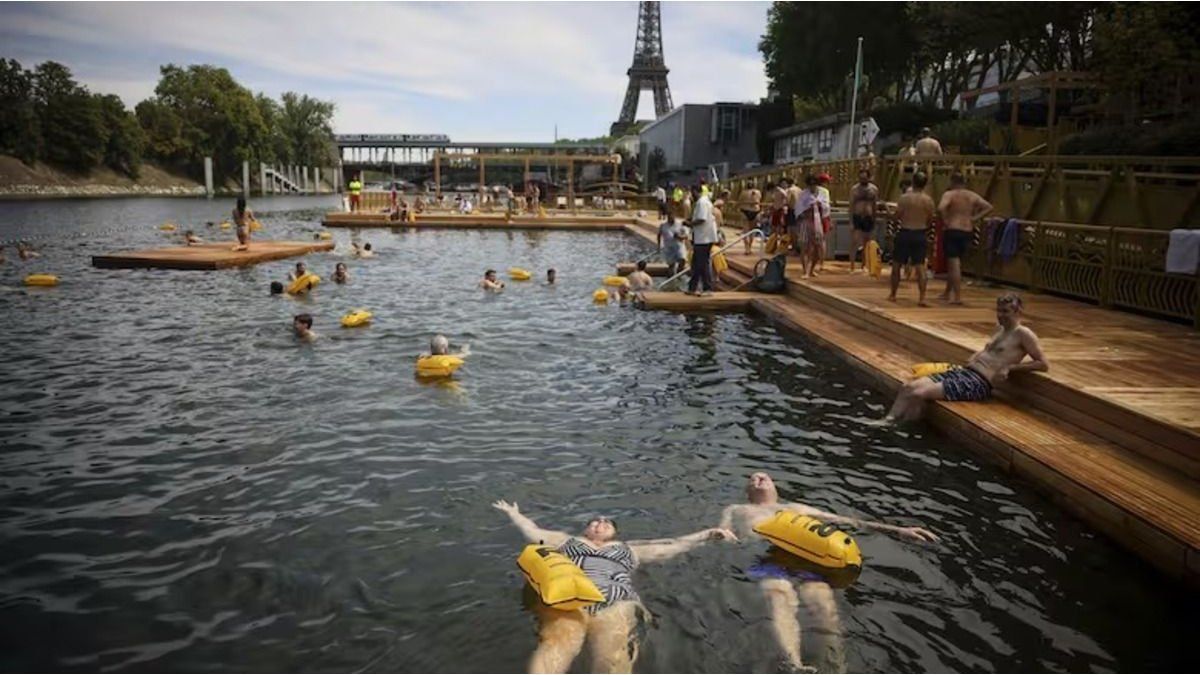 The France government reopened the Sena River for bathers for the first time in 100 years