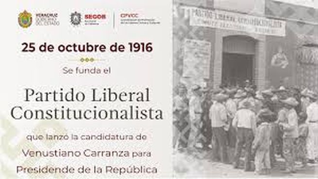 En 1916 de funda el Partido Liberal Constitucionalista.
