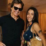 Tom Cruise y María Becerra coincidieron en la final del Mundial 2026.
