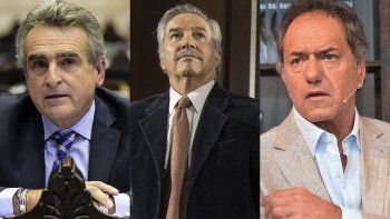 Rossi y Solá bajaron sus candidaturas. Scioli, por ahora, la mantiene.