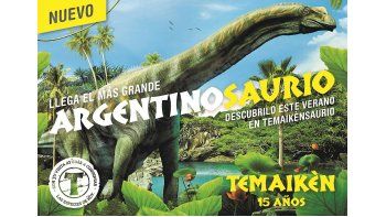 Llega el Argentinosaurio a Temaikèn