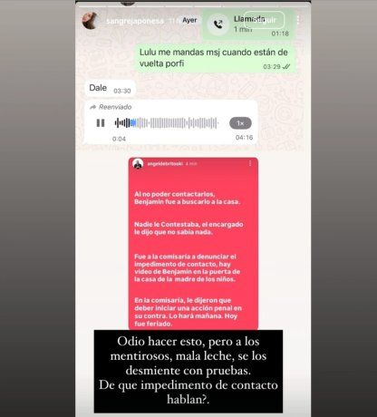 It all started when De Brito said that Benjamín Vicuña could not see his children. It all started when De Brito said that Benjamín Vicuña could not see his children.