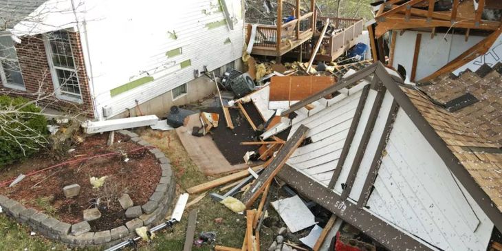 Trágico temporal en Estados Unidos: el devastador paso de los tornados. Trágico temporal en Estados Unidos: el devastador paso de los tornados.