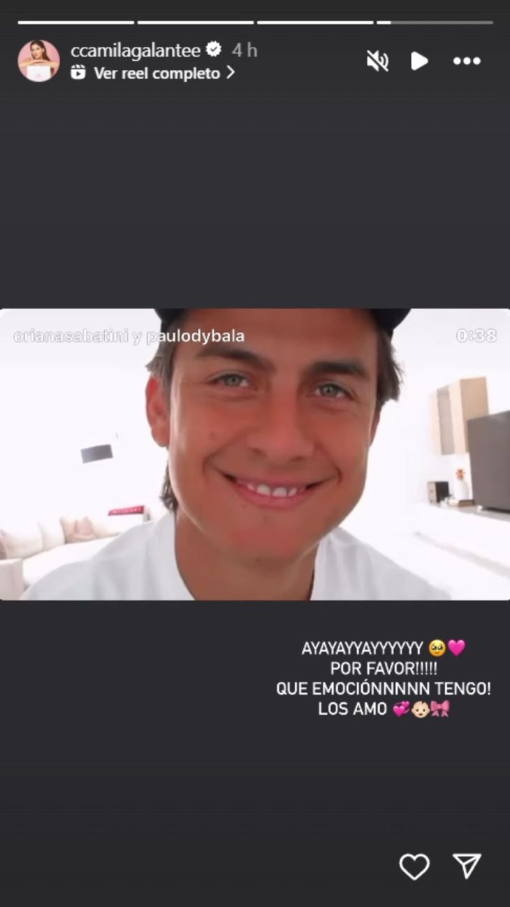 The postage of Camila Galante on Instagram.
