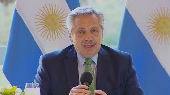 Alberto Fernández dio declaraciones desde la Quinta de Olivos.