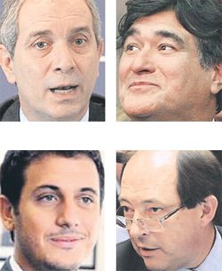 Julio Alak, Carlos Zannini, Julián Álvarez, Ernesto Sanz