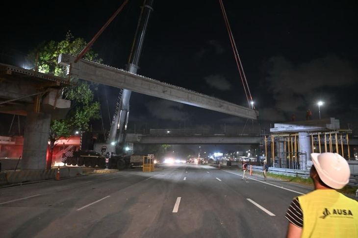 La obras buscan llegar a la doble circulación en el puente. La obras buscan llegar a la doble circulación en el puente.