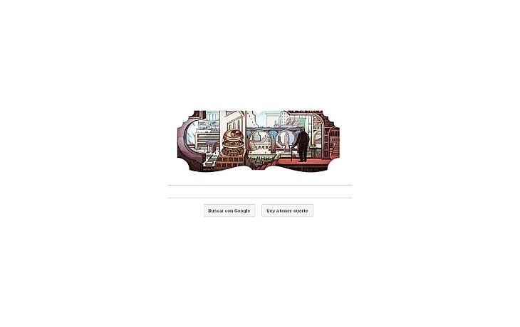 Borges es portada en Google