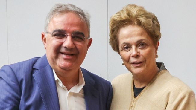 Raúl Jalil se reunió en China con Dilma Rousseff.