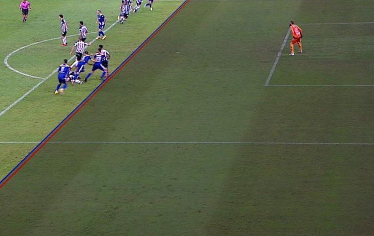 El gol anulado a Boca por el VAR.
