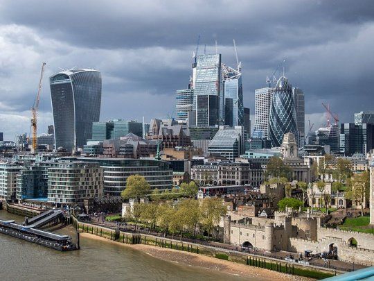 El distrito financiero de Londres hoy está desierto a causa del teletrabajo.&nbsp;