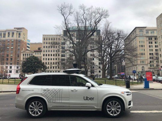 Prueba. Prototipo de un automóvil autónomo de Uber en Washington.