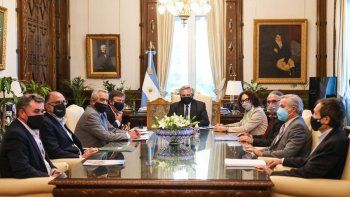 DIÁLOGO. También de la reunión participaron el ministro Luis Basterra, el canciller Felipe Solá, Gustavo Béliz, y la vicejefa de Gabinete, Cecilia Todesca.