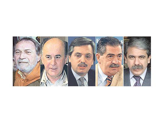 AlbertoBalestrini, OscarParrilli, AlbertoFernández, CarlosMosse y AníbalFernández