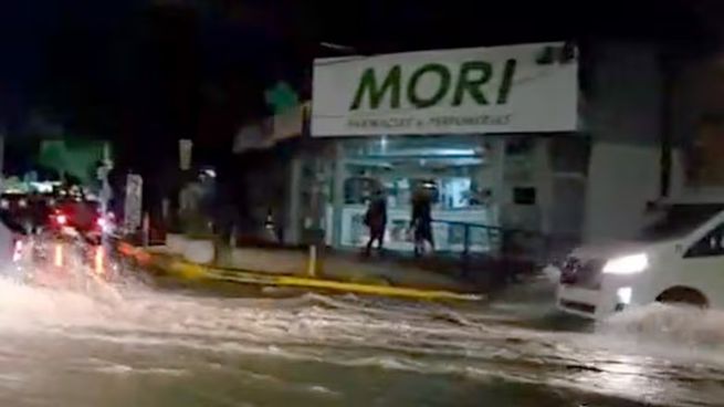 El temporal incluyó fuertes vientos y la caída de granizo.