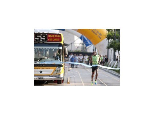 Usain Bolt en acción