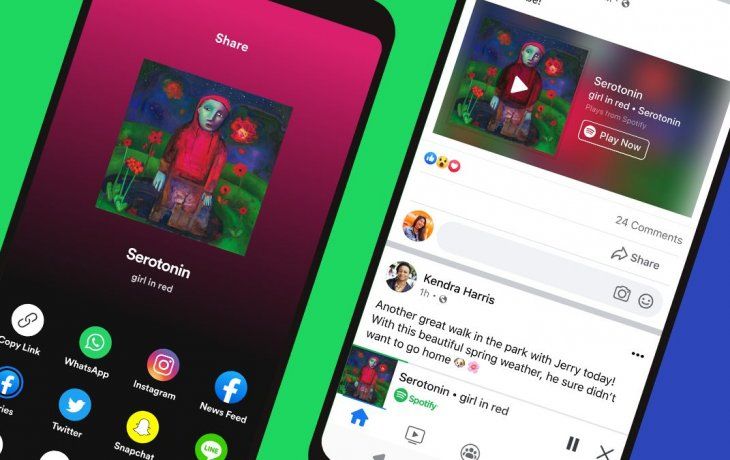 Spotify presenta su reproductor mini para Facebook.