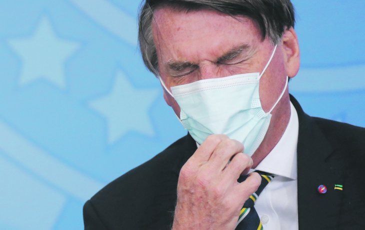 INCORREGIBLE. Jair Bolsonaro no deja de sorprender en su negacionismo ante el covid-19.