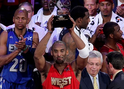 Kobe Bryant fue el MVP de la noche.