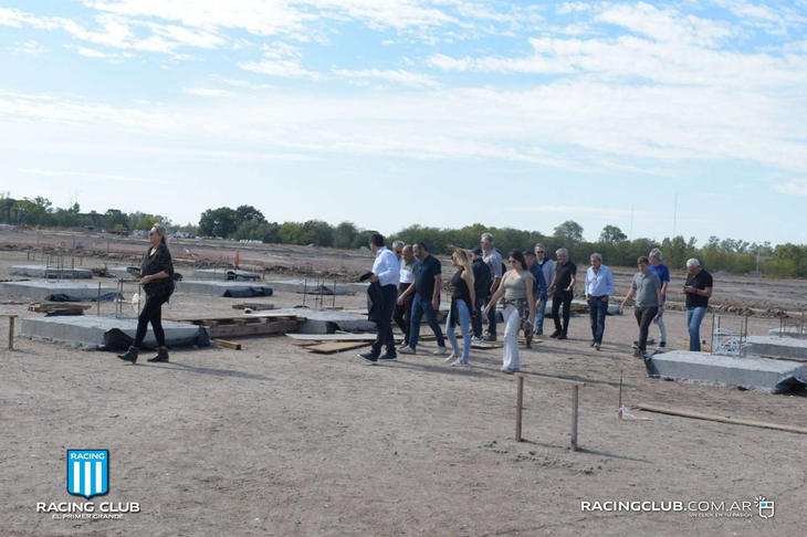 Racing leaders toured the area where the property will be built. Racing leaders toured the area where the property will be built.