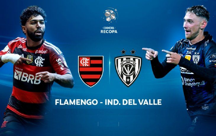 flamengo e independiente del valle definen la recopa: horario, tv y formaciones