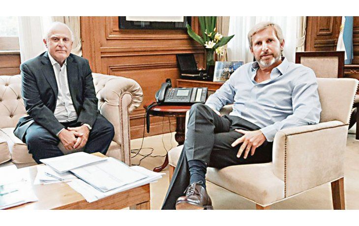 Acercamiento. La reunión de ayer entre Lifschitz y Frigerio fue apenas el inicio de una negociación que se extenderá en los próximos días.