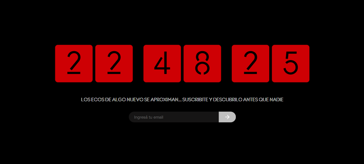 Un contador te recibe en la página web de Soda Stereo. Un contador te recibe en la página web de Soda Stereo.
