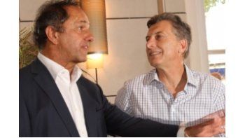 Daniel Scioli y Mauricio Macri.