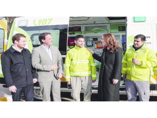 escenario. Vidal, ayer en una Unidad de Diagnóstico Precoz, en Escobar. Hoy buscará aplacar el malestar en filas de los trabajadores locales.