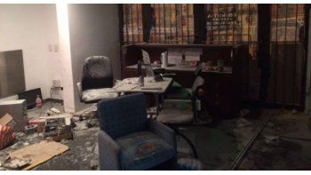 Hubo destrozos en la redacción de Tiempo Argentino