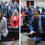 Fernanda Ávila y Sebastián Noblega, dos de los diputados catamarqueños que se mantuvieron en el bloque de Unión por la Patria durante los últimos dos años. Fernanda Ávila y Sebastián Noblega, dos de los diputados catamarqueños que se mantuvieron en el bloque de Unión por la Patria durante los últimos dos años.