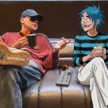 Biza junto a 2-D en un fanart compartido en redes. Biza junto a 2-D en un fanart compartido en redes.