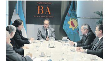 Scioli, ahora  con la Cámara de Comercio