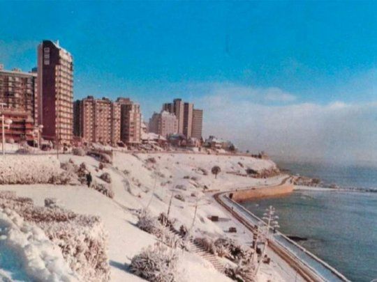 Nieve en la Costa Atlántica