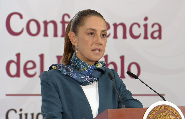 Claudia Sheinbaum en la Mañanera del Pueblo. Claudia Sheinbaum en la Mañanera del Pueblo.