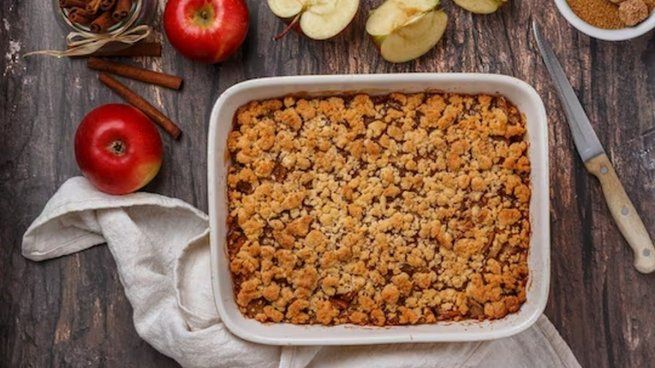 Crumble de manzana.