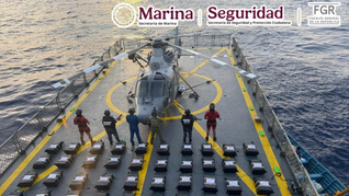 semar se une a guardia costera de eeuu: detienen a seis personas y aseguran 1.2 toneladas de cocaina frente a oaxaca