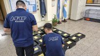la aduana secuestro un arma de fuego y 120 botellas de vino en la frontera con brasil