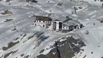 El lugar del accidente en el teleférico de Macugnaga.