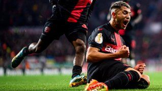Gran Presente. El mediocampista de la Selección argentina Exequiel Palacios atraviesa un buen momento en Bayer Leverkusen.&nbsp;