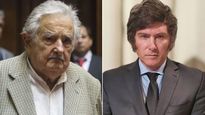 El expresidente de Uruguay José Pepe Mujica y el candidato libertario Javier Milei.&nbsp;