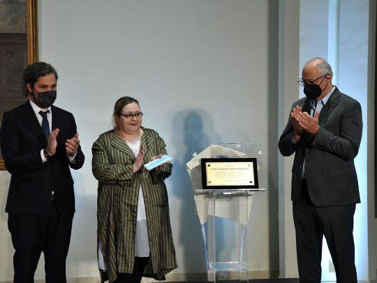 El excanciller Héctor Timerman es homenajeado con una ceremonia en el Palacio San Martín con la presencia de, exfuncionarios, familiares y amigos de quien fuera jefe de la diplomacia Argentina entre el 2010 y el 2015.