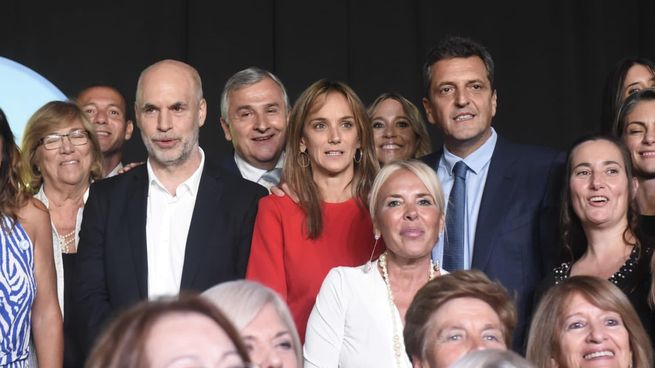 Acuerdos. Sergio Massa, Horacio Rodríguez Larreta y Gerardo Morales, parte de la dirigencia que busca acordar políticas de Estado.
