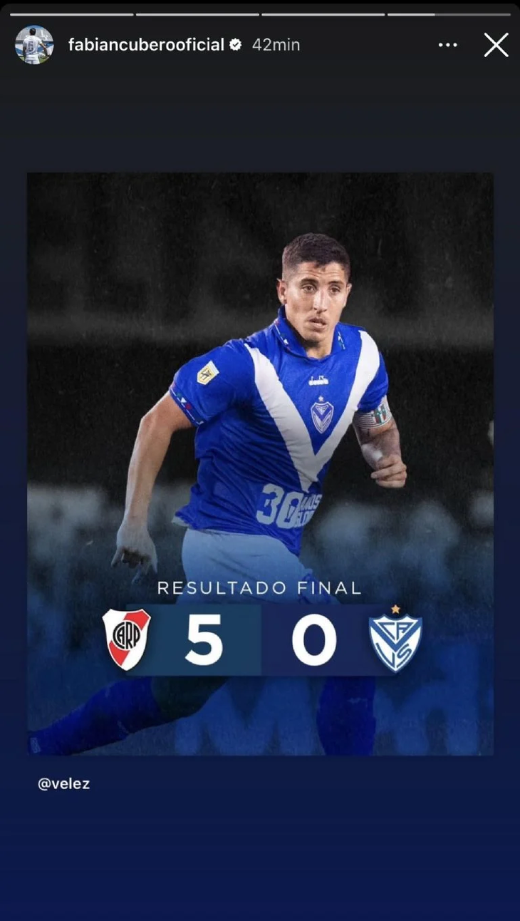 Fabián Cubero referred to the post and cleared up the doubts Fabián Cubero referred to the post and cleared up the doubts