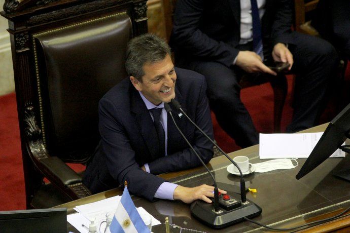 Sergio Massa Presidente de la Cámara de Diputados de Argentina Diputados Ley Etiquetado Frontal