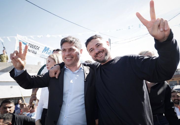 En campaña: Axel Kicillof y Juan Grabois. En campaña: Axel Kicillof y Juan Grabois.