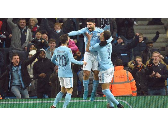 Sergio Agüero le dio la victoria a Manchester City en la semifinal de la Copa de Inglaterra.