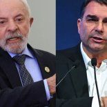 Luiz Inácio Lula da Silva y Flávio Bolsonaro. Luiz Inácio Lula da Silva y Flávio Bolsonaro.