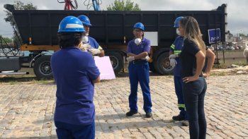 Malena Galmarini estuvo al frente del operativo